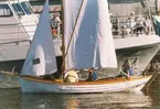 Segelbåt vid invigningen av Museihamnen 1970.