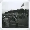 Speedwaytävlingen Kalmarscramblen 1948. Starten.