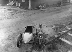 Motorcykel SOK med sidovagn 1925-1928.