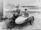 Motorcykel SOK med sidovagn. 2 personer. 1925-1928.
