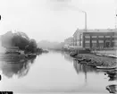 Båthamn utanför Bolinders verkstadindustrisområde på Kungsholmen.