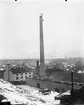 Vy över Bolinders verkstadsindustriområde. Lagning av skorsten.