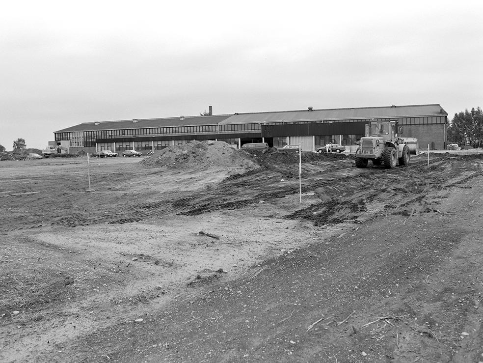 Hamar, Storhamar, Stormyra, Ankerløkkens Mekaniske Verksted, idag Maxi kjøpesenter i Aslak Bolts gate 48, ved innflyttingen i 1961 var det 65 ansatte