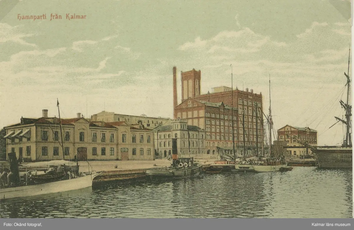 Hamnparti från Kalmar vid Tullhamnen.