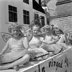 Barnens dag-tåget.
Maj 1956.