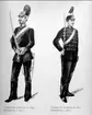 Uniformer artilleriet 1800-talet m/1845 och m/1872.