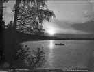 Karlsborg, från Vätterns stränder, omkr 1920-talet. Foto: Alfred Sjöberg.