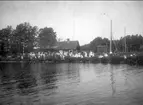 Gamla brovaktarstugan, färjvaktarstugan i Rödesund år 1904. Foto: Alfred Sjöberg.