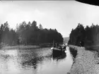 Göta kanal. Parti från Forsvik, Spetsnäset. Neg och glasneg finns. Foto: Axel Sjöberg.