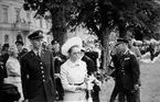 Karlsborg, jubileumsåret 1969. Prinsessan Christina på besök.