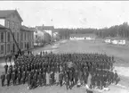 Karlsborg, Volontärskolan, 1906. Förstoring 35 x 50 cm. Neg finns.