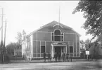 Karlsborgs missionskyrka, Kungsgatan, omkr 1920. Invigd år 1915. Neg och glasneg finns.