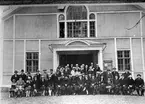 Karlsborgs missionskyrka, ungdomsföreningens 25-års jubileum år 1928. Endast neg.