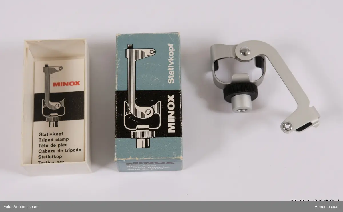 Kamerastativ till Minox B
Stativhuvud
Förpackning