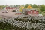 Dokumentation av Glasspinnetillverkningen.
Vy över fabriksområdet.