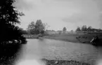 Fiskdamm vid Uddagården i Bolum 1928.