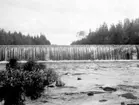 Vy från Hornborgaån omkring 1940. Vid Sniken.