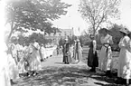 Skara.
Stadsträdgården.
Västergötlands Museum.
Invigning av Museet år 1919.