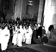 Skara. 
Domkyrkans återinvigning (efter branden 1947) 1949 med bl a kronprins Gustaf Adolf. 

Oskarp.