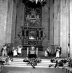 Skara. 
Domkyrkan, begravning 1958.