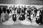 Gymnasistbal 30/11 1957.
Gruppbild.