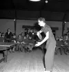 Skara. Bordtennis; Engelska BT-spelare gästar Skara BTK 22/1 1953.

Skara Bordtennisklubb