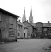 Skara. Marumsgatan 4. Hallbergs bakgård 1951.