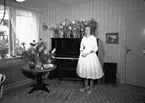 Skara. 
Barbro Hallberg, konfirmation 1959.