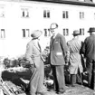 Skara. Lions club, loppmarknad på Lindmarks bakgård 10/5 1958.