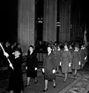 Skara. Lottakåren. Lottainvigning i Skara Domkyrka 10/2 1963.