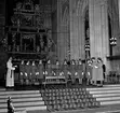 Skara. Lottakåren. Lottainvigning i Skara Domkyrka 10/2 1963.