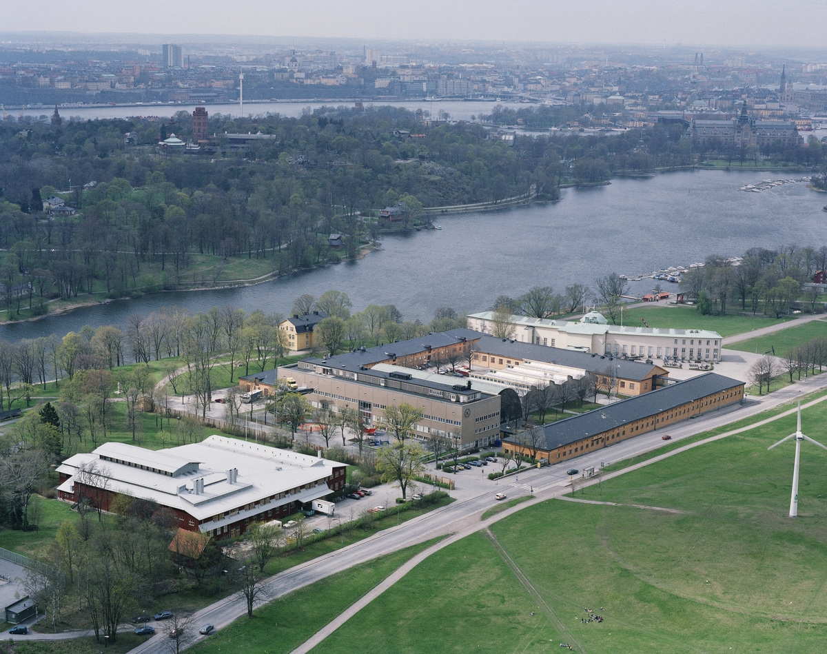 Tekniska museet fotograferat från Kaknästornet.