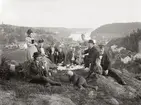 Familjen Eriksén m fl på Flaggberget i Waldemarsvik