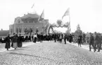 Lidköping. Kung gustav V besök 1910.