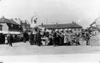 Skara, sommarmarknad på Stortorget.
Foto: A. Söderpalm 1900.