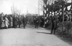 Gustaf V vid återinvigningen av klosterruinen efter restaurering.

Foto: 1923.