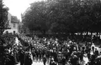 Krabbelund
Grönsakstorget
Skoltorget. Studentexamen den 2 Juni 1916.