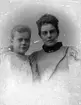 Karin & Emma Walter 1895.
Hammar & Co  Skara & Axvall.

Mor och dotter.
Maka och dotter till Rudolf Walter.

E. Walter f.d. Forsell.