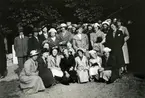 Bolumsbor på utflykt bl.a. Elsa Eriksson, Dagmar Johansson, Ingeborg Andersson.