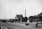 Skara station på 1930-talet.