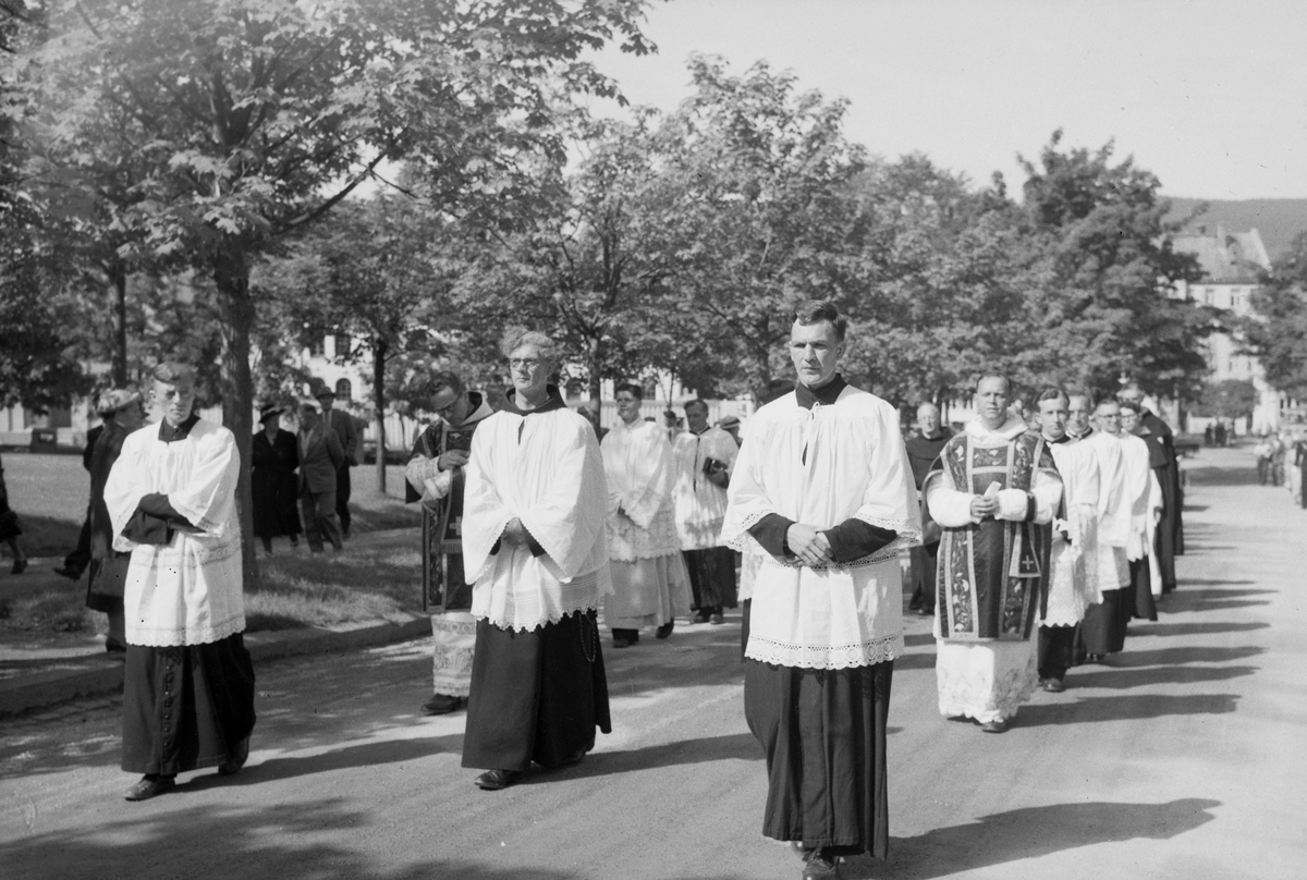 Kirkejubileet 1953. Katolsk prosesjon