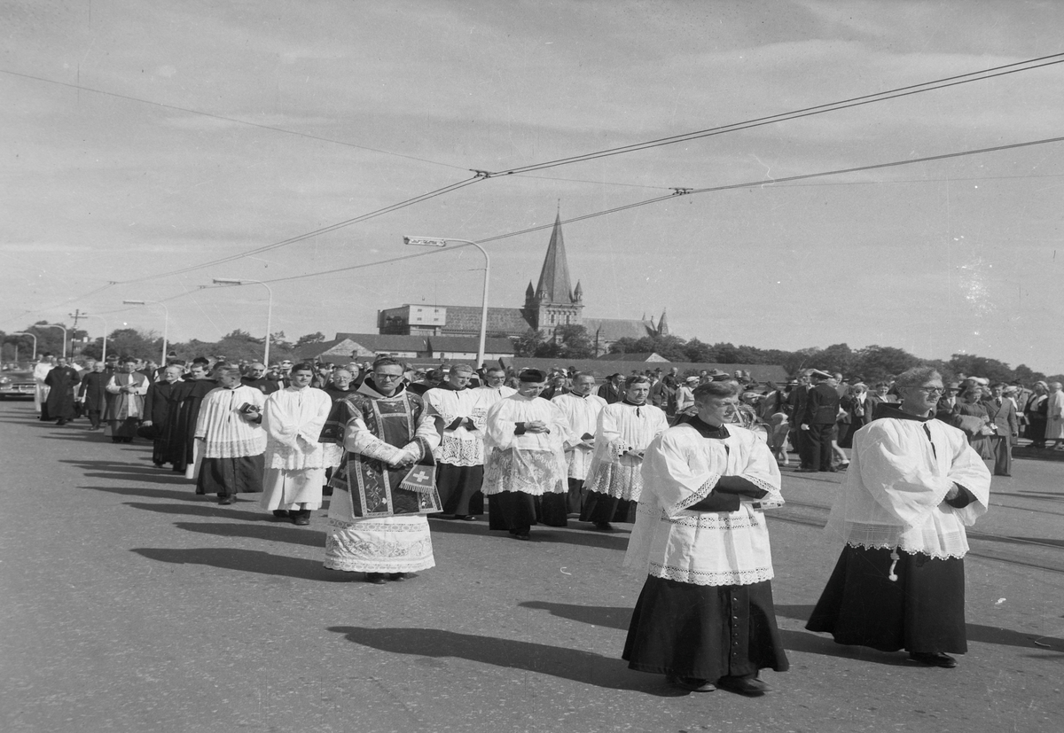 Kirkejubileet 1953. Katolsk prosesjon