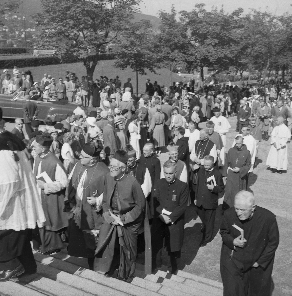 Kirkejubileet 1953. Katolsk prosesjon