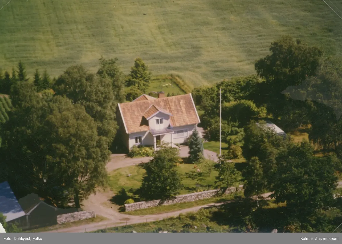 Flygfoto över en byggnad i Ljungby.