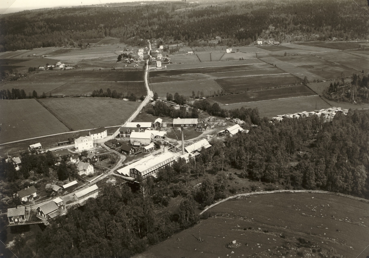 Flygfoto över Virserum.