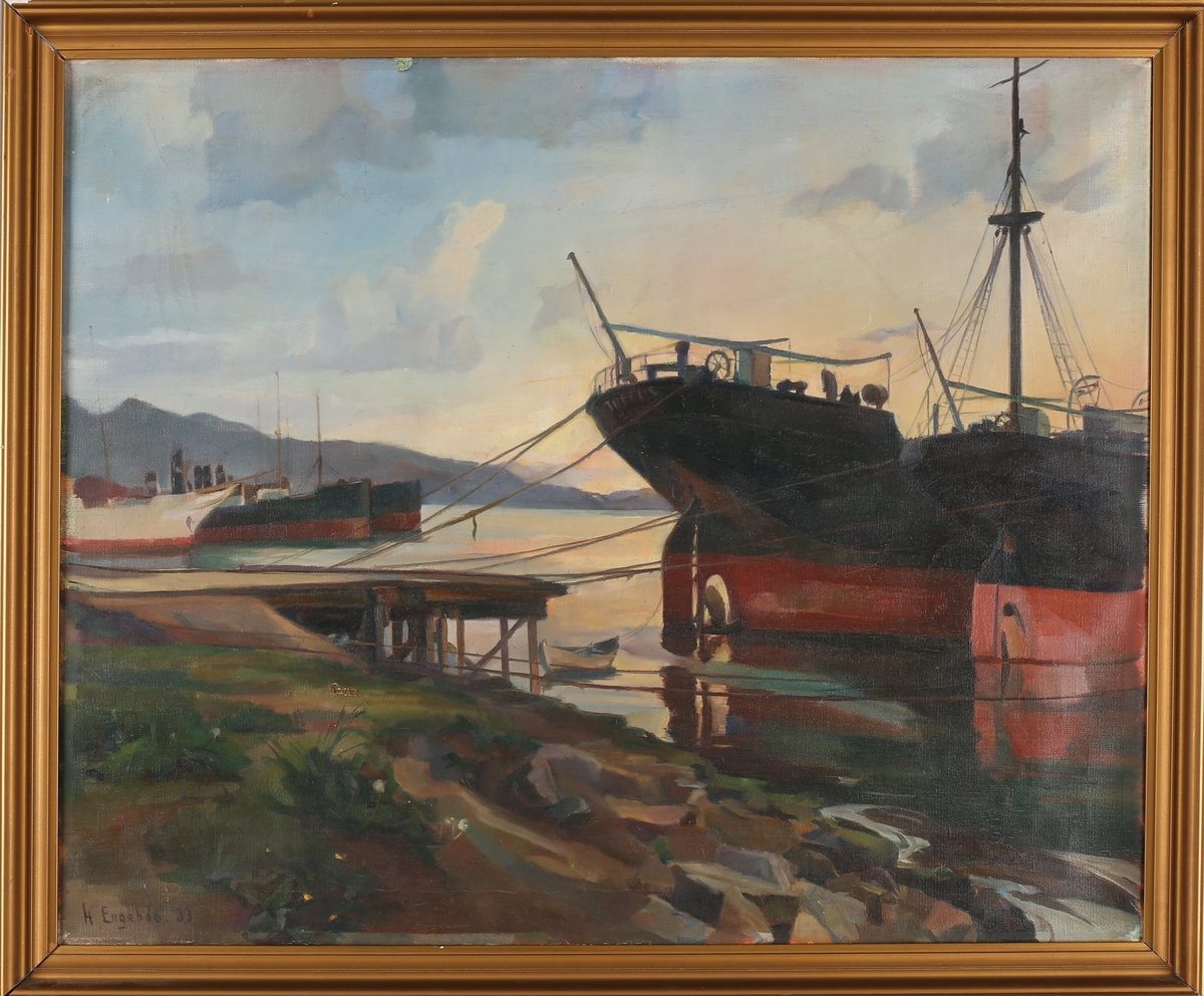 Fartøy i opplag ved Rothaugen, Bergen.