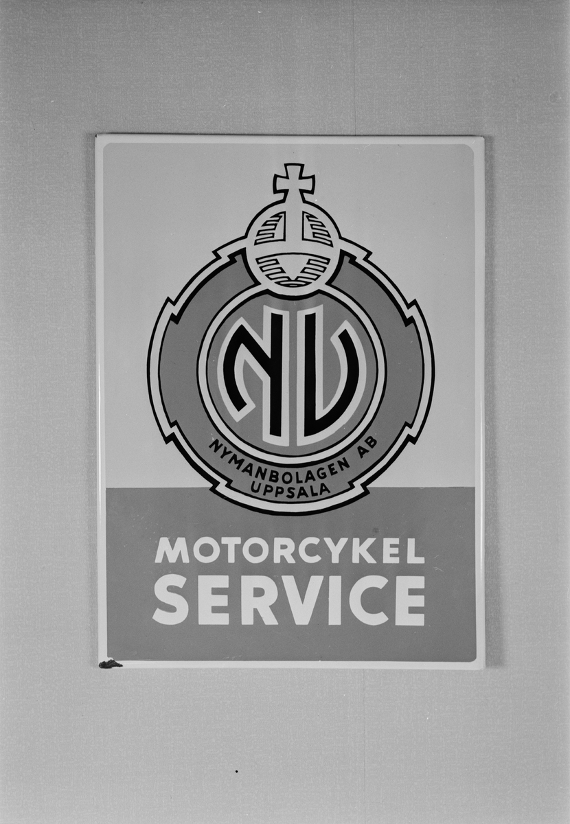 Nymanbolagen, skylt, Uppsala, juni 1952