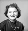 Ing-Marie Andersson. Foto i februari 1952.