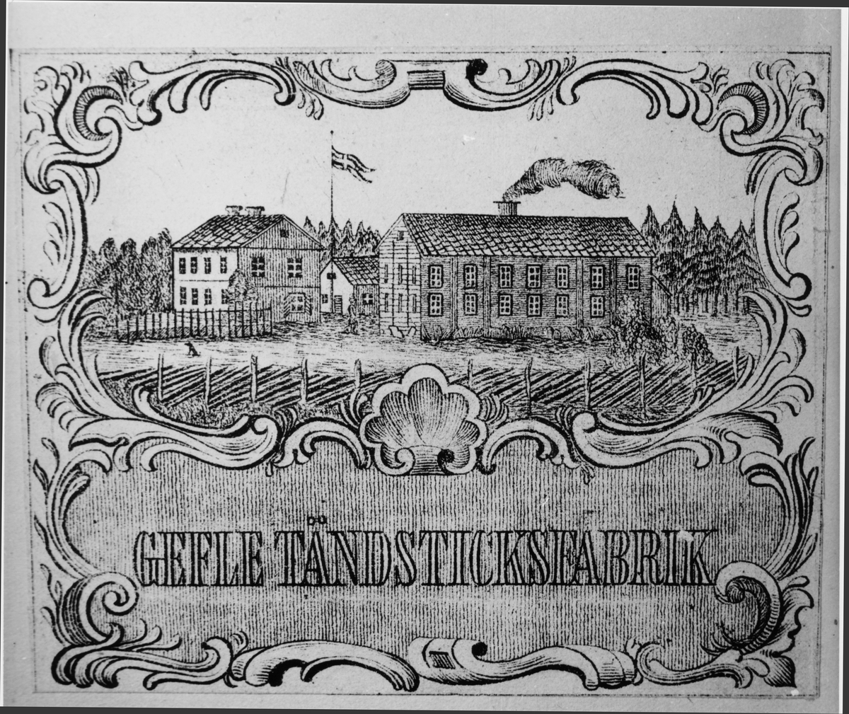 Gefle Tändsticksfabrik.
På Västerlöten.
Grundlagd 1862 av: N.F.Söderström.
Övertogs av V.T.Engwall.