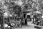 Gävle stad  Väster, Stadsträdgården.
Café i Boulognerskogen.